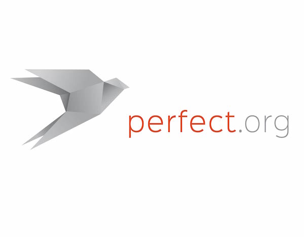 Dark grey themed Perfect logo
